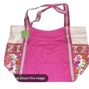 Vera Bradley Pink and White Mini Bag